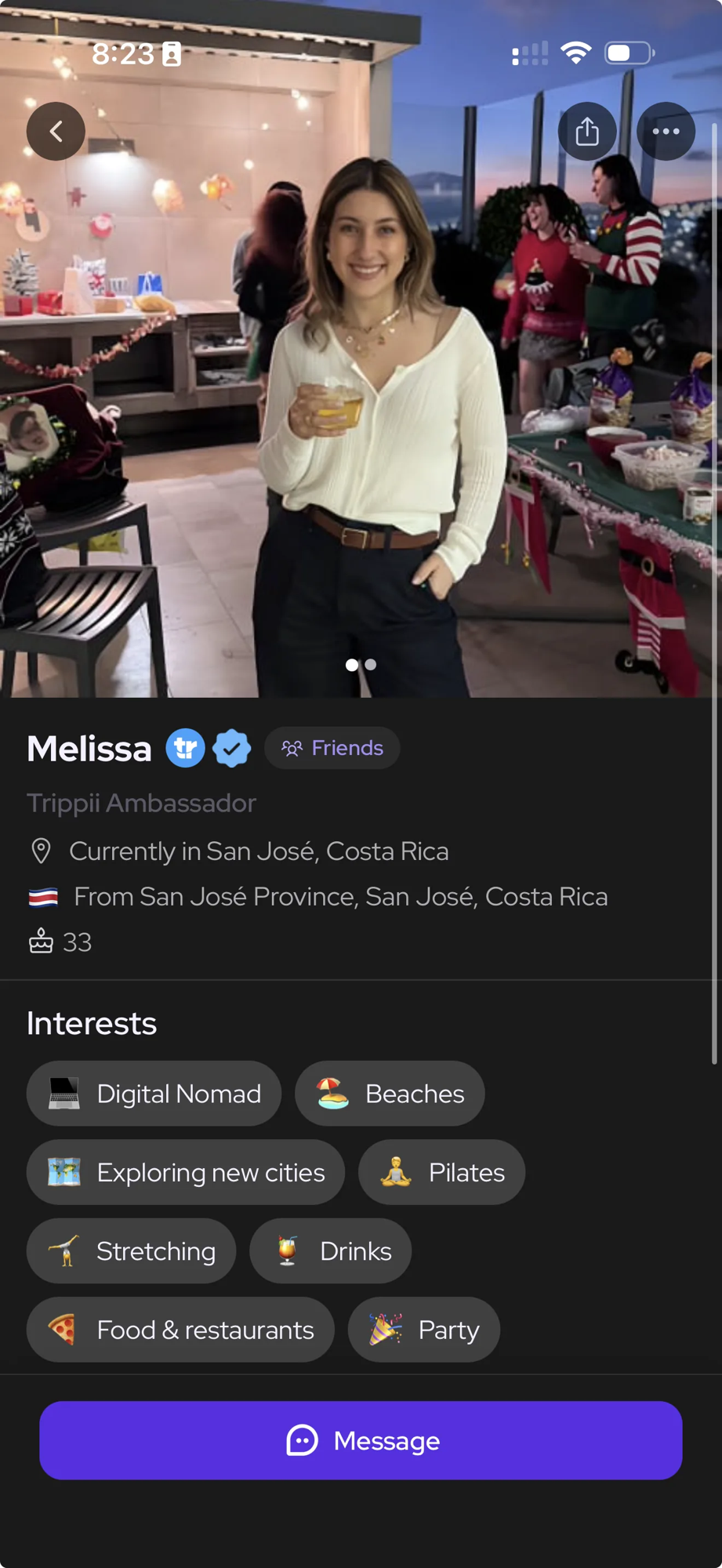 triippii.app — Traveler profile